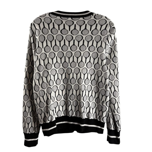 NEVER A WALLFLOWER Black and White Golf Print Patterned Cardigan $232 - Picture 4 of 4